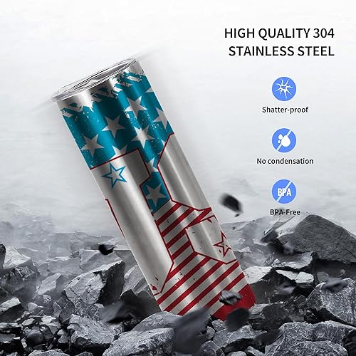 Miniatura 3 de AGH Paquete de 10 vasos de 20 onzas de acero inoxidable con aislamiento al vacío y tapa y pajilla, mantiene el frío hasta 12 horas