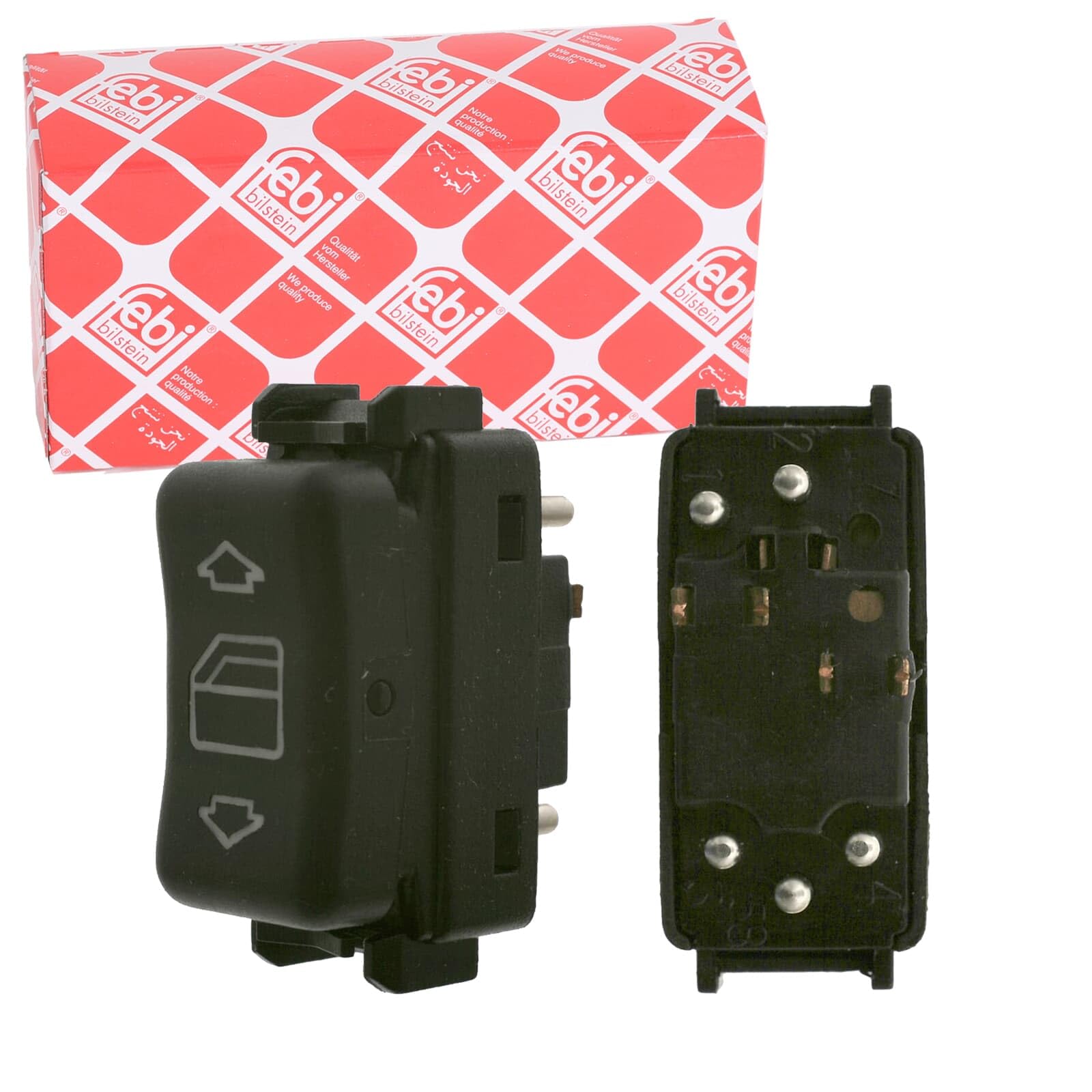 Left Front FEBI BILSTEIN 18307 Switch, window regulator for MERCEDES-BENZ