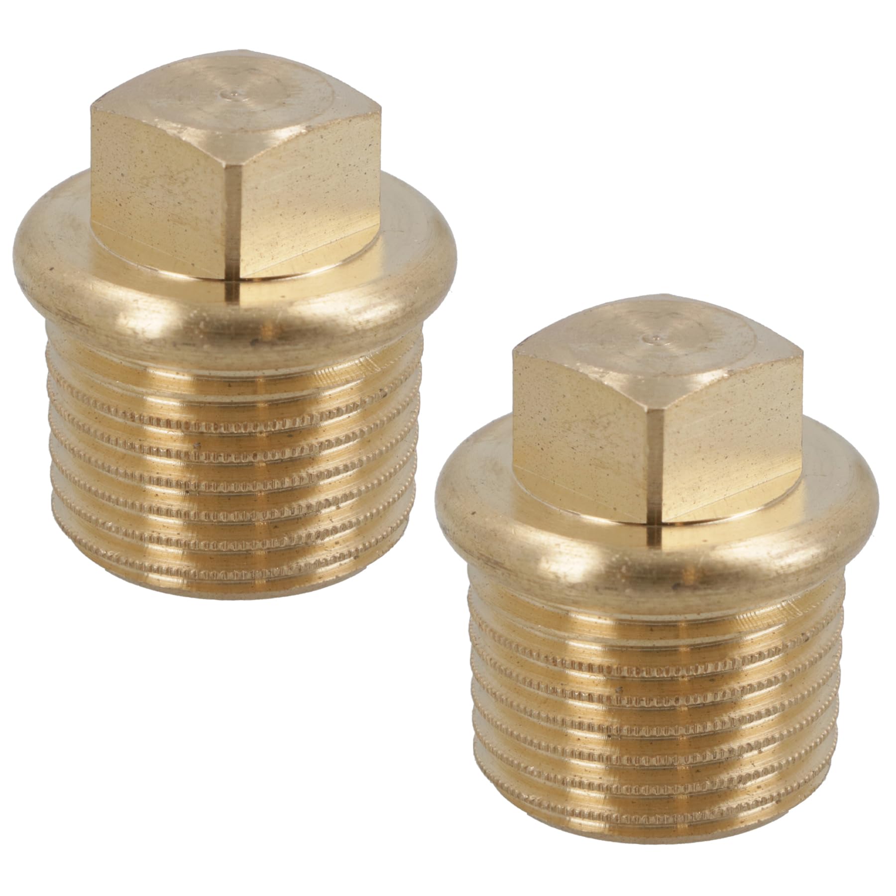 AB Tools 2 PACK Universal Brass Boat Drain Plug Speedboat Rib Garboard Bung Transom