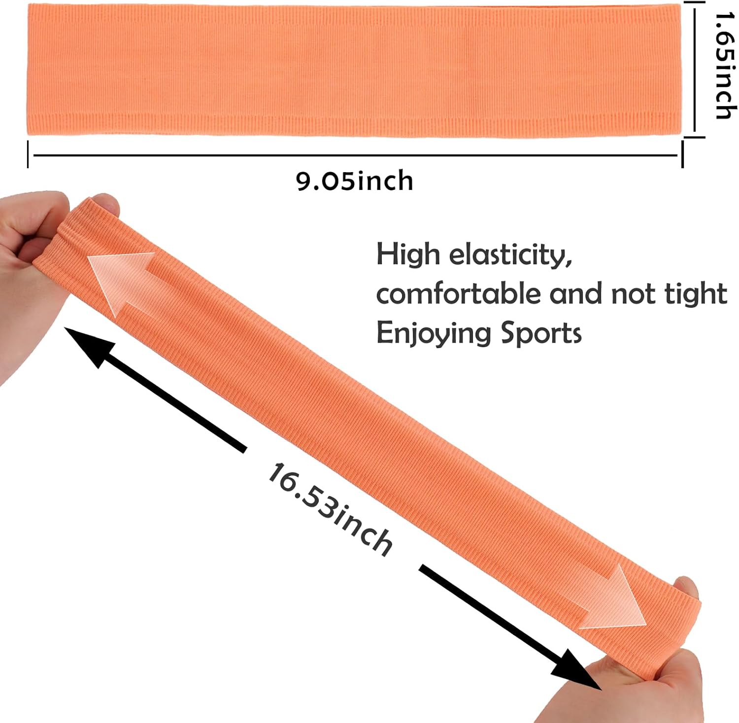 oneye Non Slip Headband for Women Solid Workout Headbands Breathable Sport Headband Silicone Sweatbands Elastic Sport Hair Bands for Yoga Running Sports Travel Indoor Fitness Gym with 5 PCS - Image 4