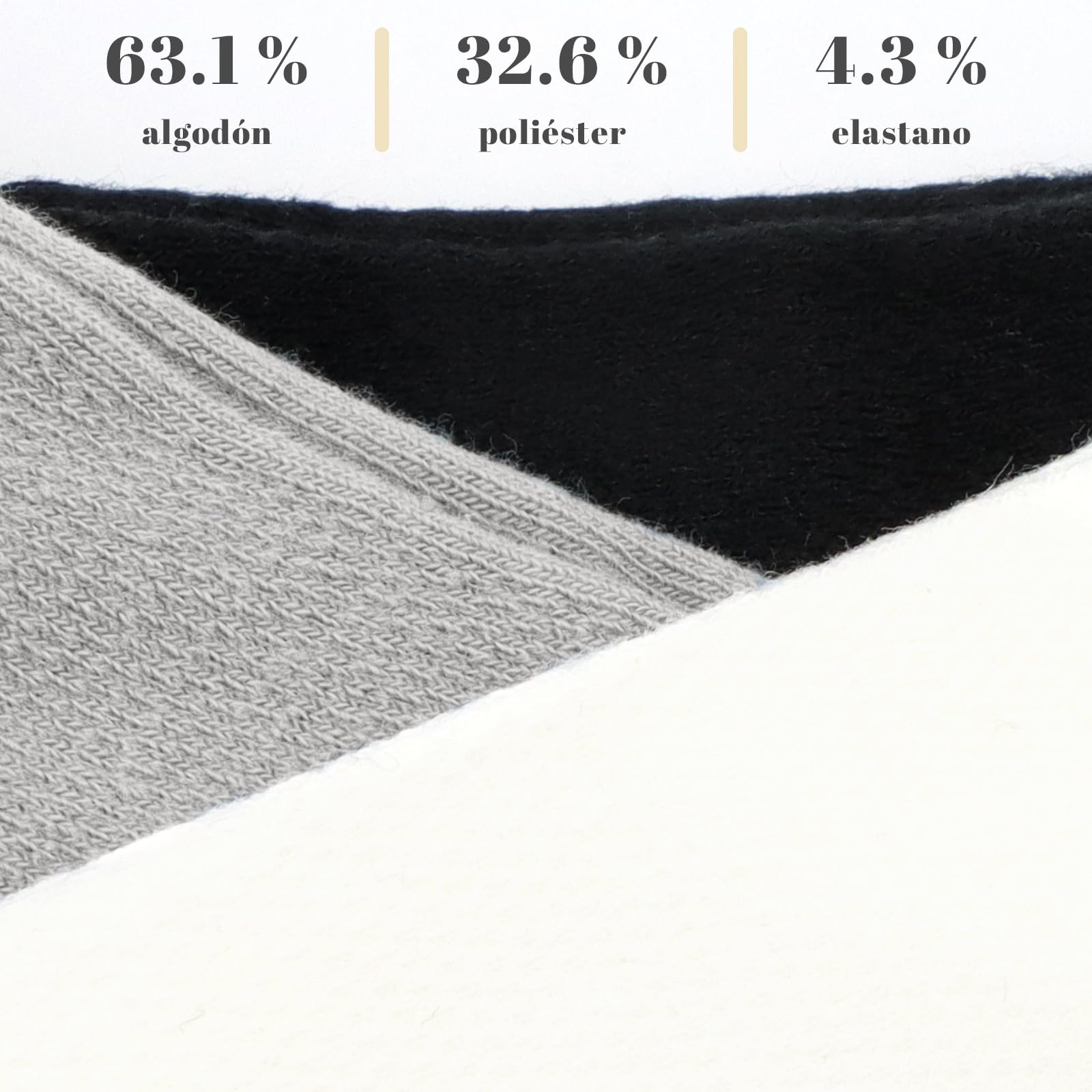Soleeya 6 Pares Calcetines Dedos Running Hombre Talla 39-44, Transpirable Calcetines con Dedos Separados Tobilleros Cortos Deporte Hombre de Algodón para Correr Informal — view 5