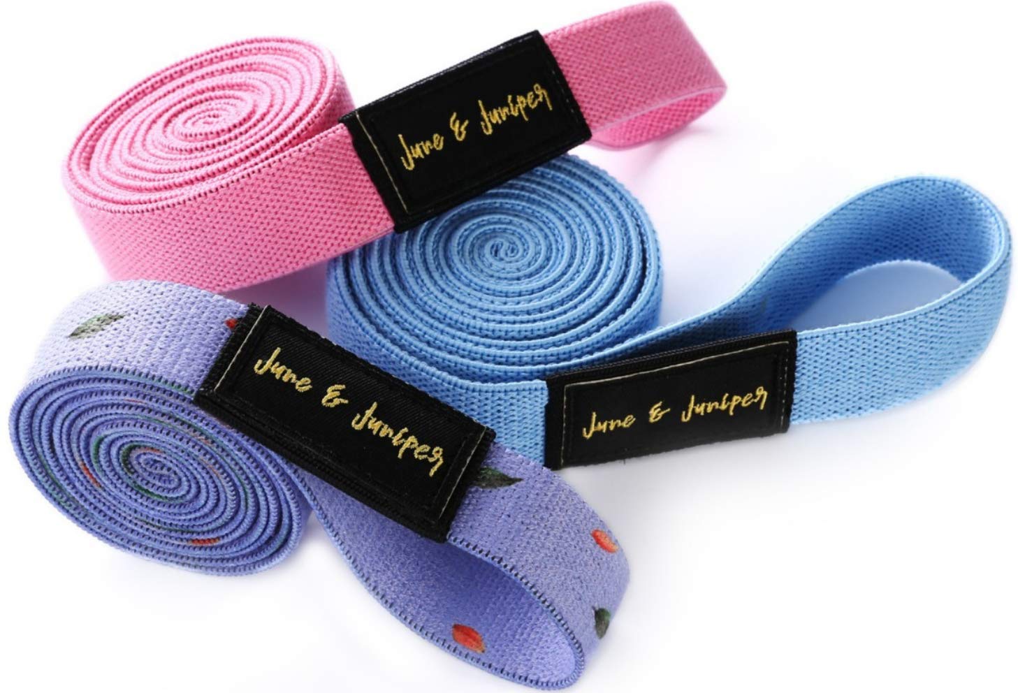 Long Resistance Bands Set - 3 Fabric Workout Bands Resistant Heavy Duty Exercise Pull Up Bands for Legs Squat Booty Full Body Workout & Weight Training, Stretch Loop Home Fitness Bands for Women