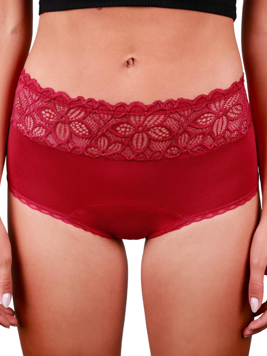 Taynie Deluxe Periodenunterwäsche aus Bio-Baumwolle - Periodenwäsche - Menstruationsunterwäsche - ersetzt 2-3 Tampons, Periodenslip Tragedauer bis 12 Std., waschbar bis 60°C