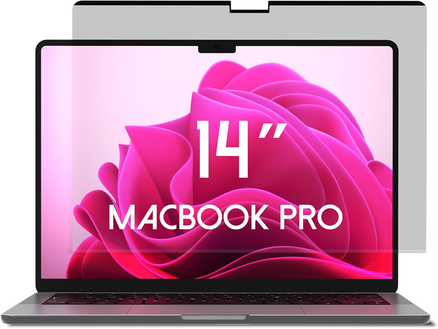 Magnetic Privacy Screen for MacBook Pro 14 Inch (2021-2025, M1, M2, M3, M4, M5, Pro, Max), Removable Laptop Privacy Filter, Blue Light Blocking Shield and Protector