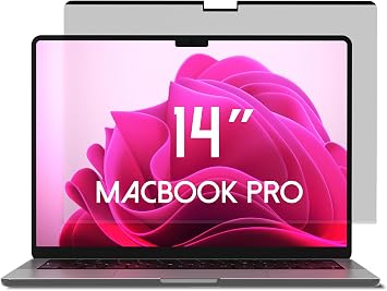 Magnetic Privacy Screen for MacBook Pro 14 Inch 2021-2026, M1, M2, M3, M4, M5, Pro, Max, Removable Laptop Privacy Filter, Blue Light Blocking Shield and Protector