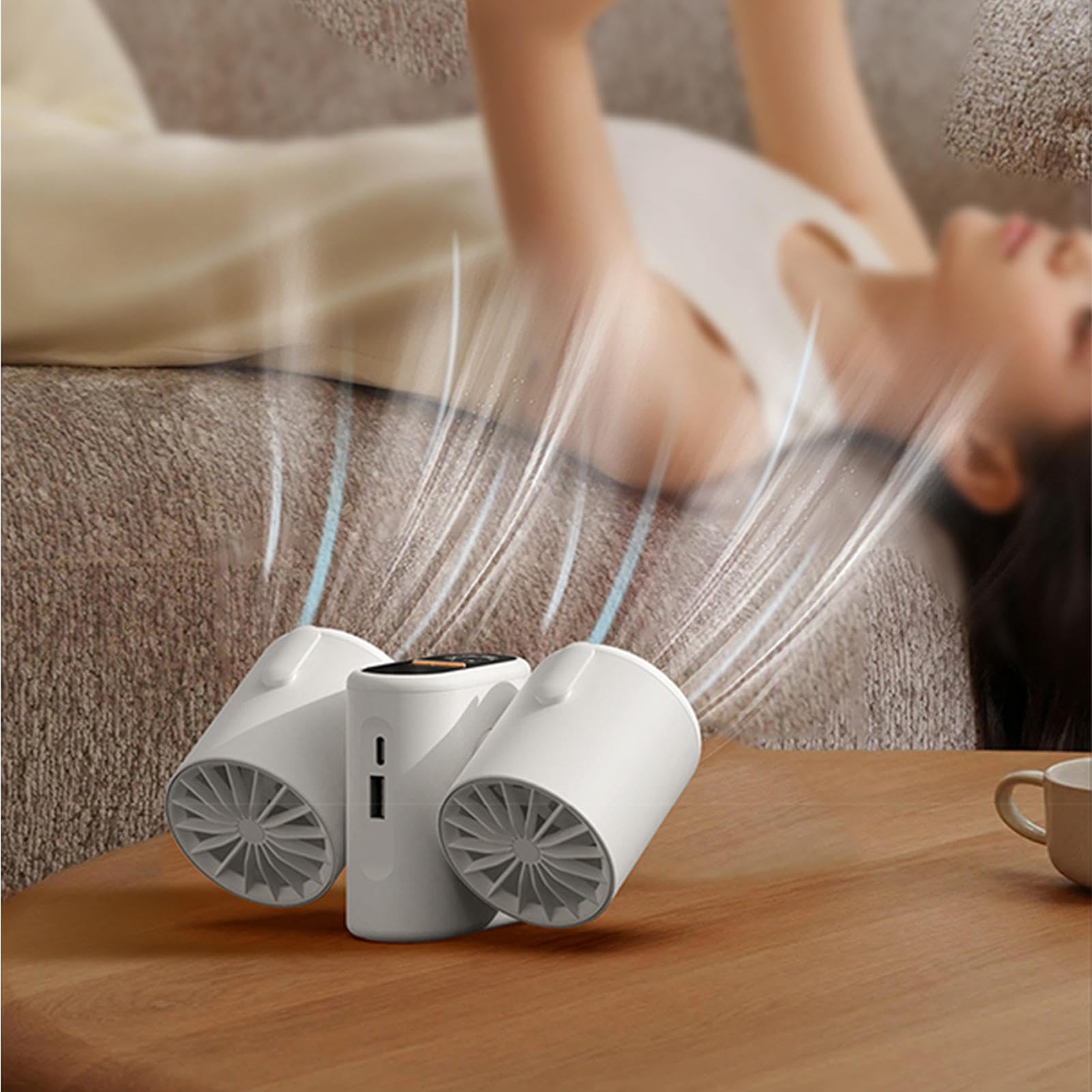 Doppio ventilatore portatile a morsetto, ventilatore portatile a morsetto