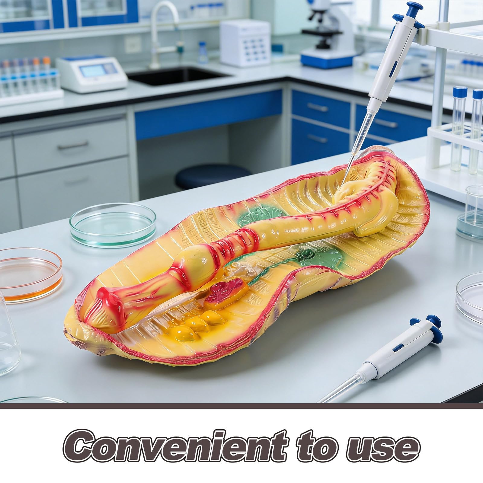 ULTECHNOVO Modèle Anatomique Agrandi Support Pédagogique Complet de Terre en Plastique pour Dissection pour Cours de Sciences en Classe