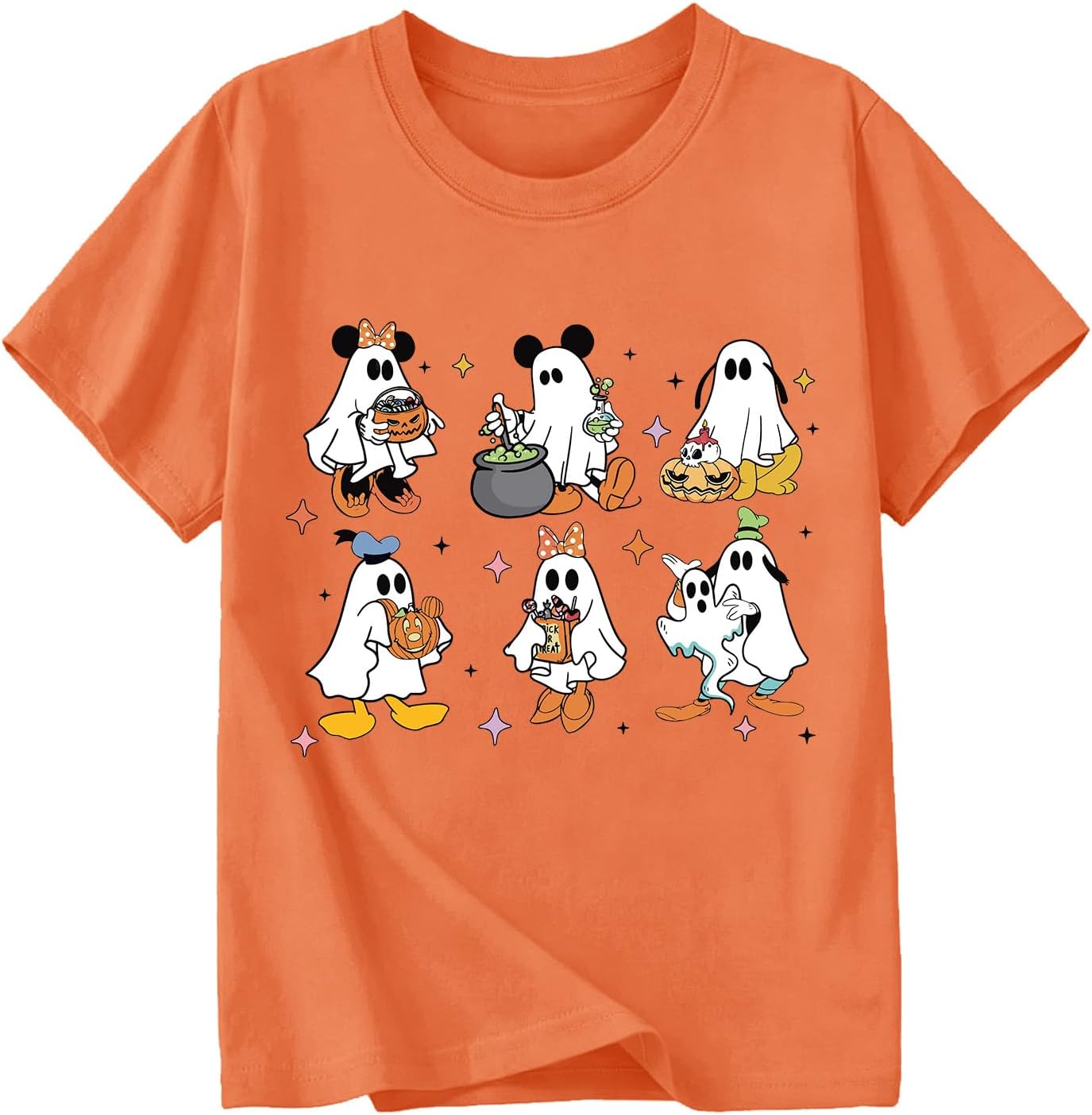 Girls Halloween Shirt: Cute Ghost Shirt Boy Halloween Shirt Kids Magic Boo Tie Dye Fall Short Sleeve Tee Tops