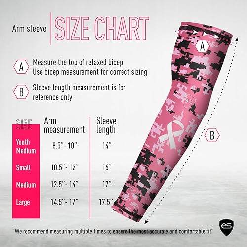 Miniatura 7 de Mangas de compresión para todos los deportes de rendimiento, jóvenes y adultos, paquete de 2