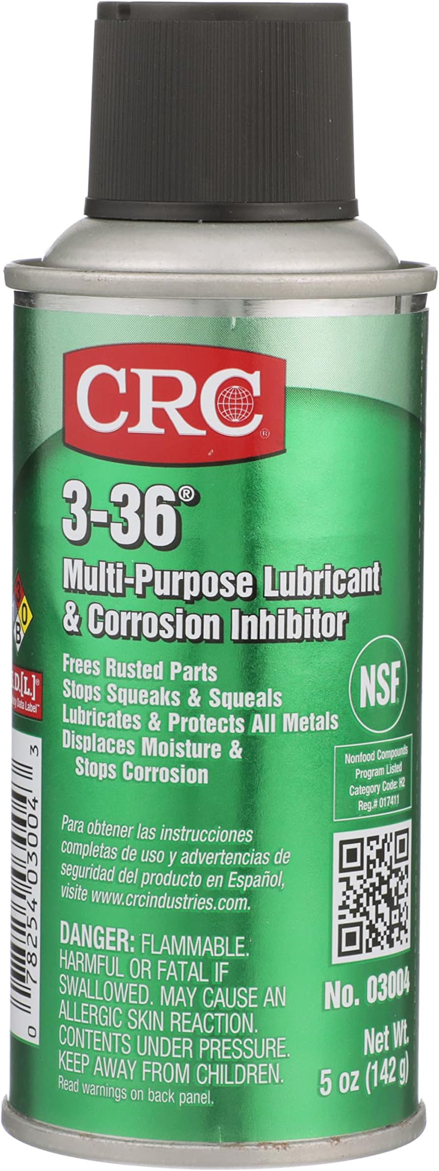 CRC 3-36 03004 5 Ounce Multi-Purpose Lubricant and Corrosion Inhibitor Aerosol Spray