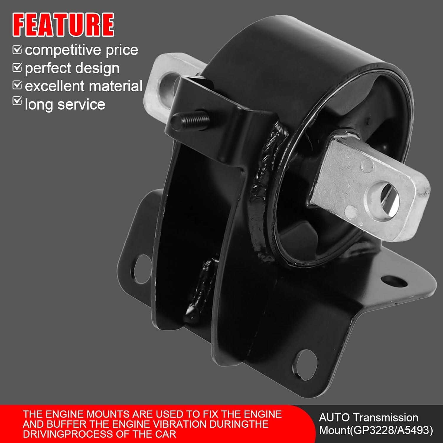 4Pcs Engine Motor Mount Compatible with 2008-2010 Town & Country/Grand Caravan;2009-2010 Routan 3.3L 3.8L 4.0L, Replacement for A5654 3156 A5480 3186 A5465 3155 A5493 3228