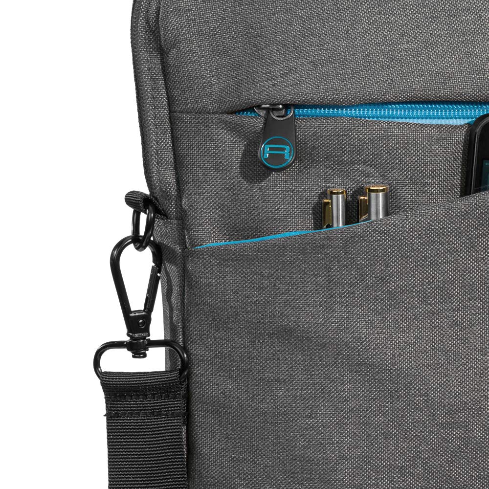 PEDEA torba na laptopa "Fashion" torba na notebooka do 17,3 cala (43,9 cm), torba na ramię z paskiem na ramię, w zestawie zamek do notebooka, szara