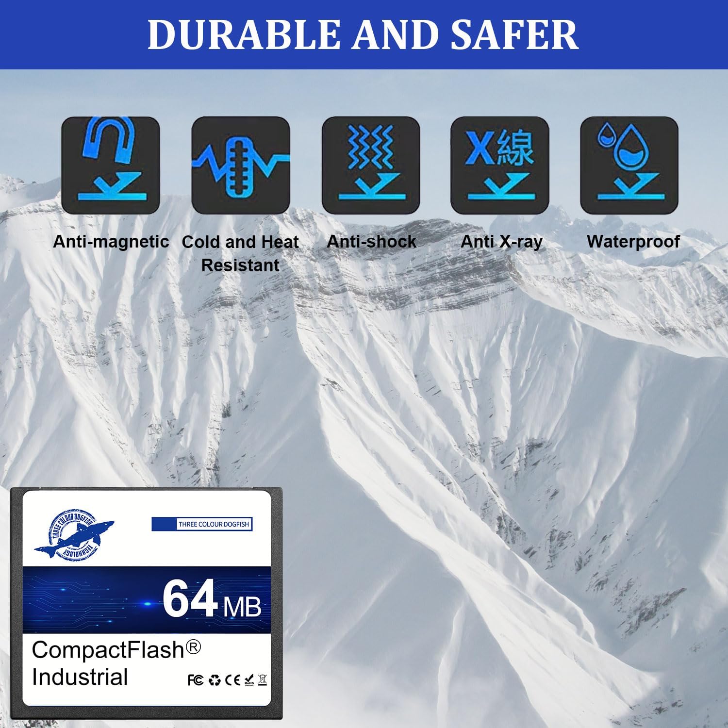 Dogfish Compact Flash Memory Card 64MB Industrial CF Type I Card FAT16 for Industrial Equipment and Vintage Digital Cameras - Image 6