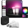 Philips HueWCA 9W E27 Color Smart Bulb 2-Piece Pro Starter Kit Bridge Pro v3 included