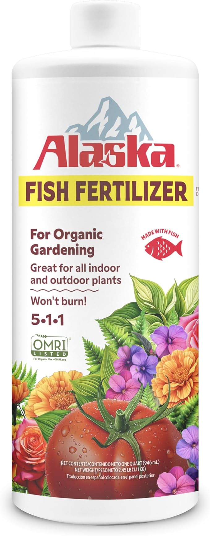 Alaska 100545841 Fish Fertilizer 5-1-1 32 OZ (6 Pack) miniatura 9