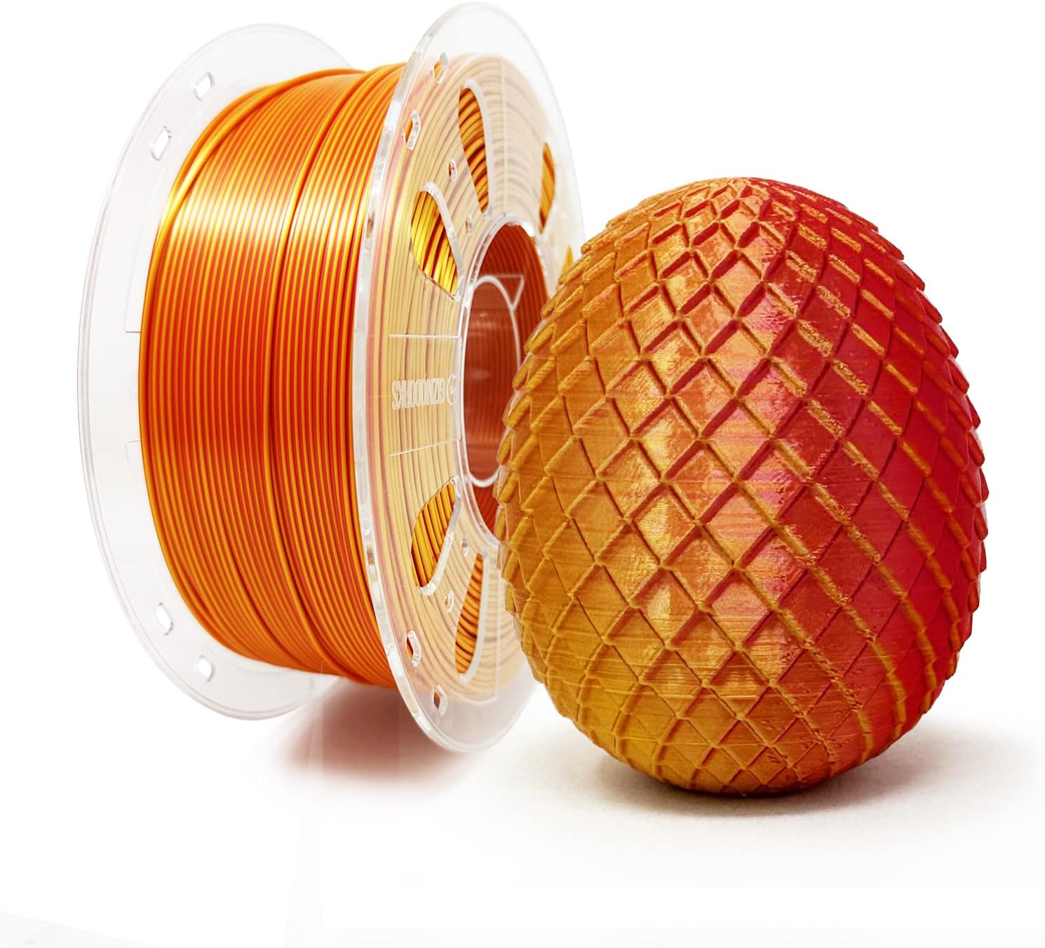Gizmo Dorks Shiny Silk Multicolor Gradient Filament 1.75mm 1kg, Rainbow Dark
