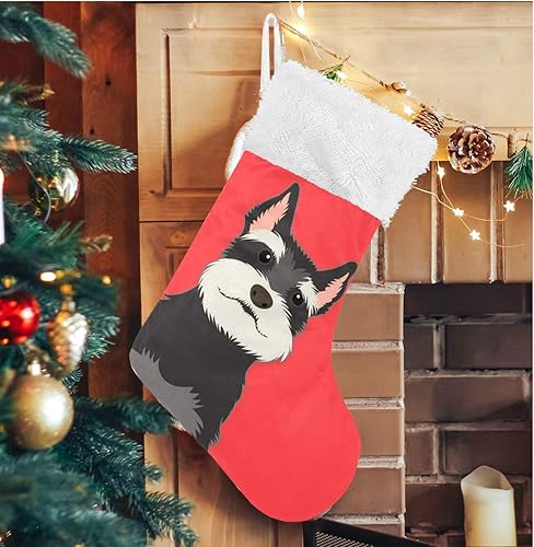 Miniatura 13 de ALAZA Calcetines de Navidad plateados de invierno, copos de nieve de Navidad, clásicos, personalizados, decoraciones de calcetines grandes