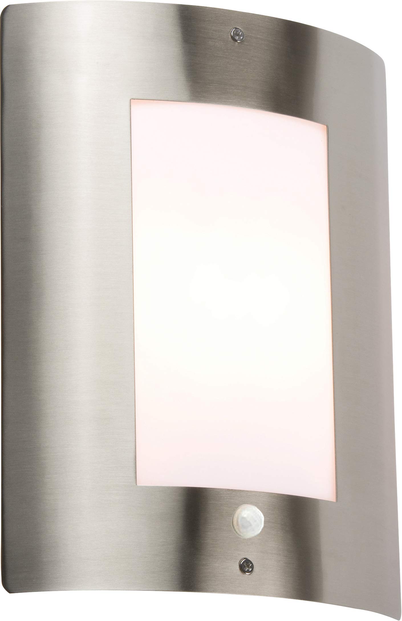 Knightsbridge Stainless Steel 230V Ip44 E27 40W Max. Outdoor Wall Fixture With Pir