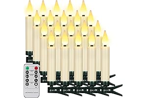 FREEPOWER Floating Christmas Tree Candles with Clips