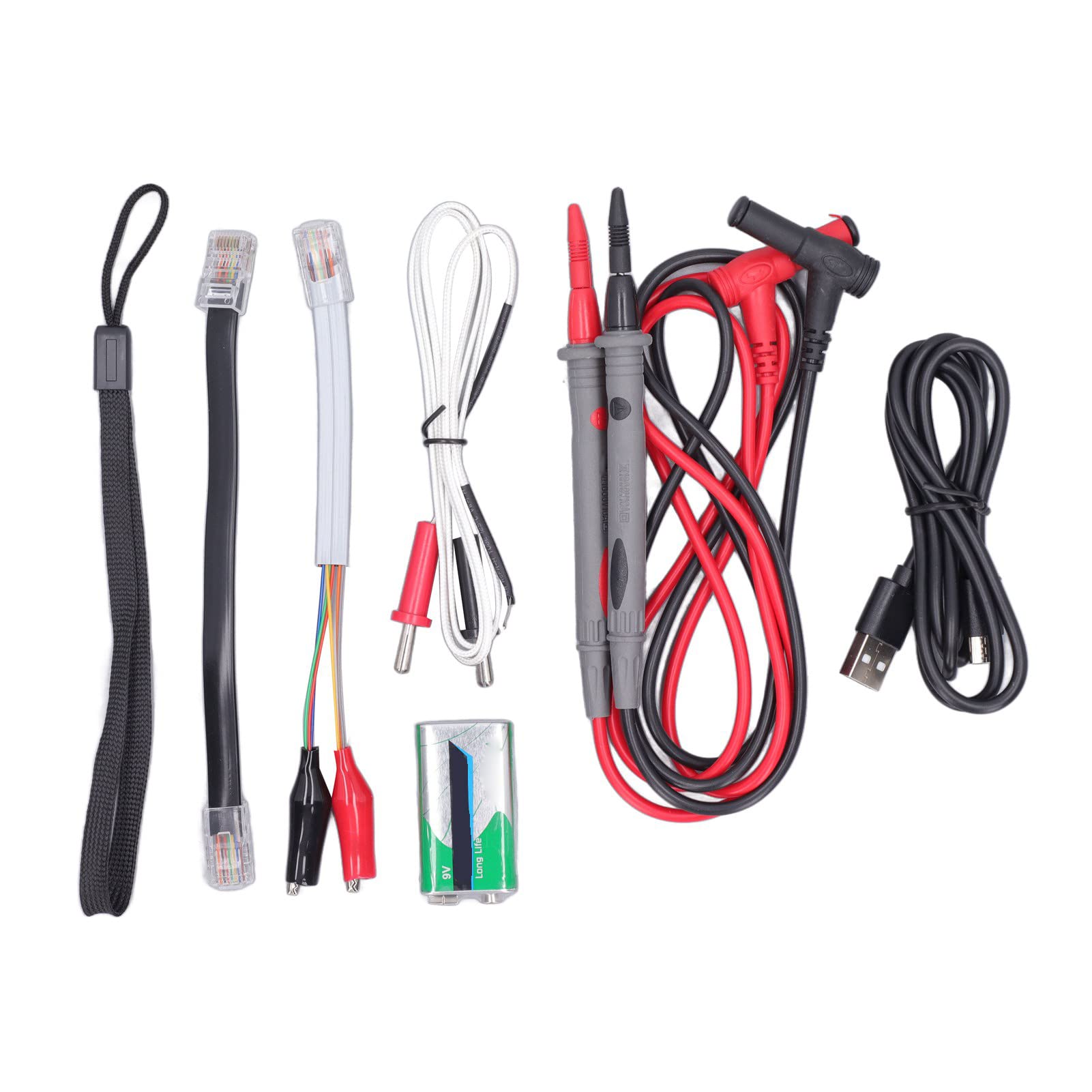 Cocoarm Testeur de Câble Réseau, Testeur de Câble Ethernet ABS avec LCD, Test POE Multimètre Longueur de Ligne Port Clignotant, Traçage 3 Km pour électriciens Installateurs de Réseau Bureau à Domicile