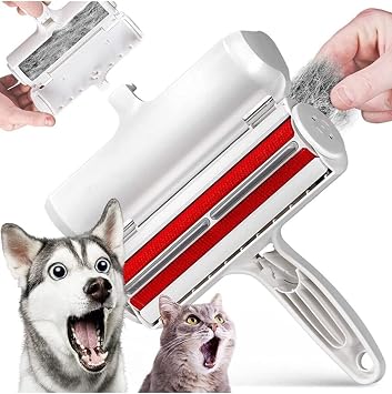Pet Hair Remover - Reusable Cat and Dog Hair Remover for Furniture, Couch, Carpet, Car Seats or Bedding - Portable, Multi-Surface Lint Roller and Fur Removal Tool