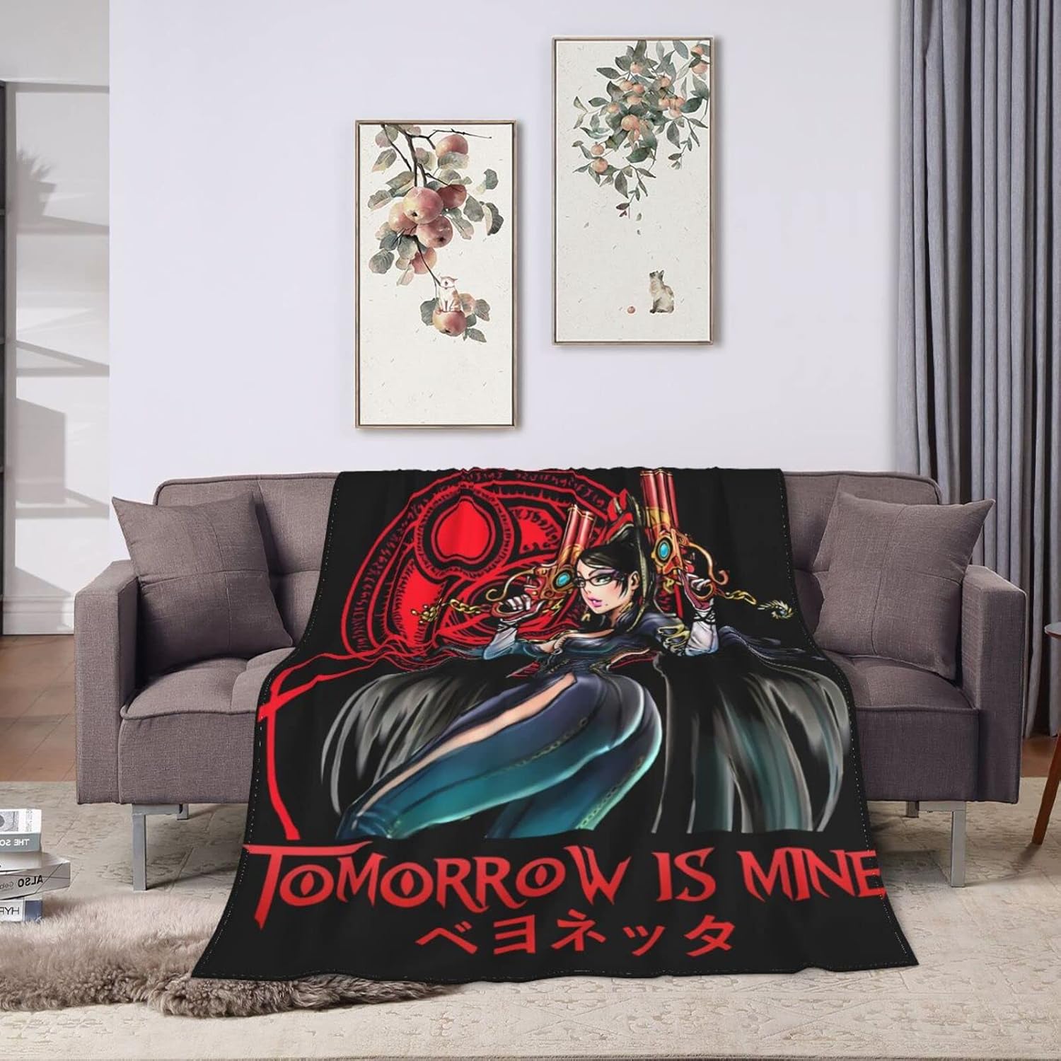 Anime Bayonetta Blanket Ultra Soft Micro Fleece Air Conditioner for Bed Couch Living Room Decoration 40"X30" : Home & Kitchen