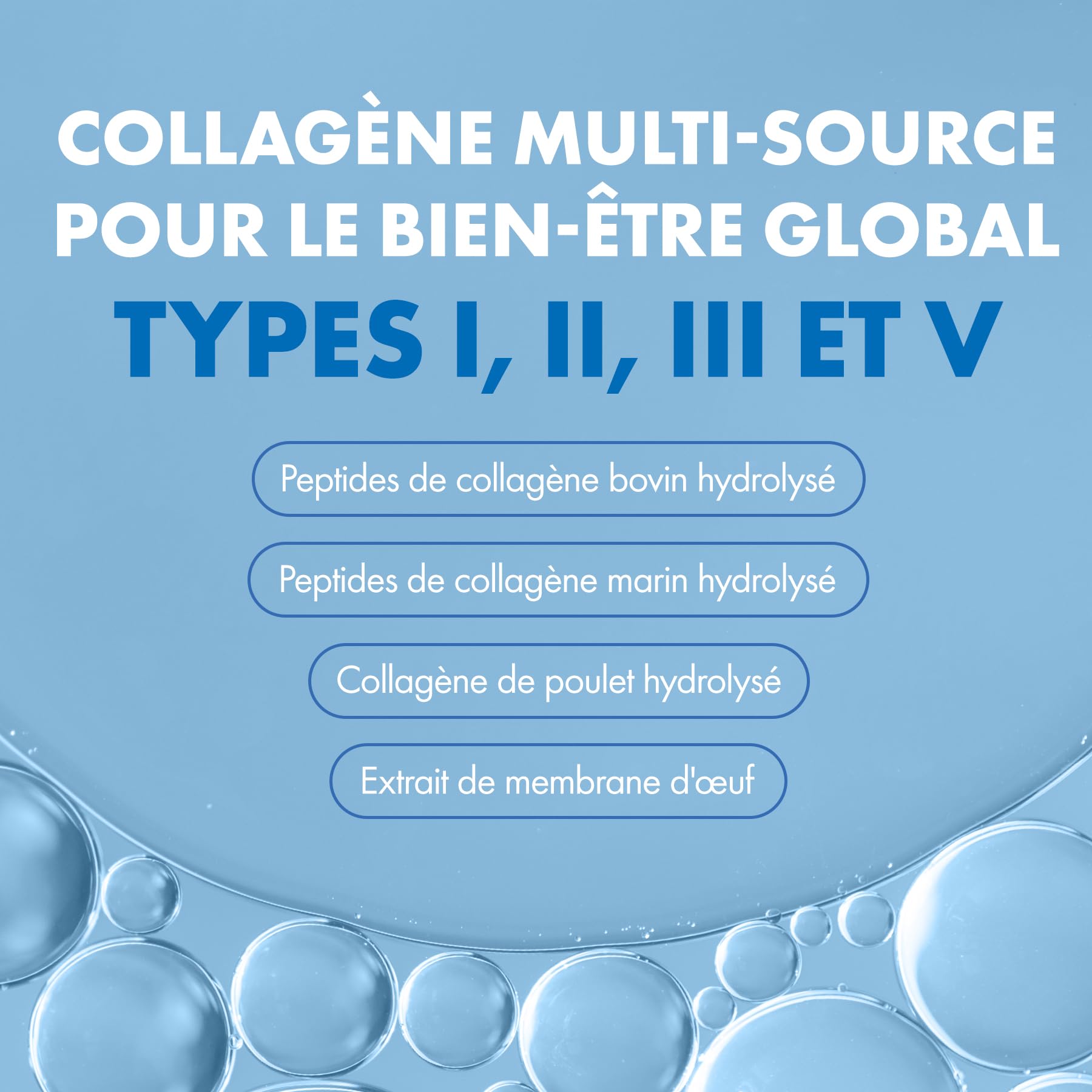 Incite Nutrition Multi Collagène Poudre Non Aromatisée 500 g. Source de Collagene Types 1, 2, 3 et 5. Complément pour la Peau, les Articulations, les Os, les Cheveux et la Récupération Musculaire.