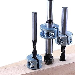 Emoshayoga Drill Stopper Collar, Stop Ring Drill Bit Limit Rings Zinc Alloy Open Type 6mm 8mm 10mm Stable Clamping Fine Tuning with Hex Wrench for Hole Drilling Limit