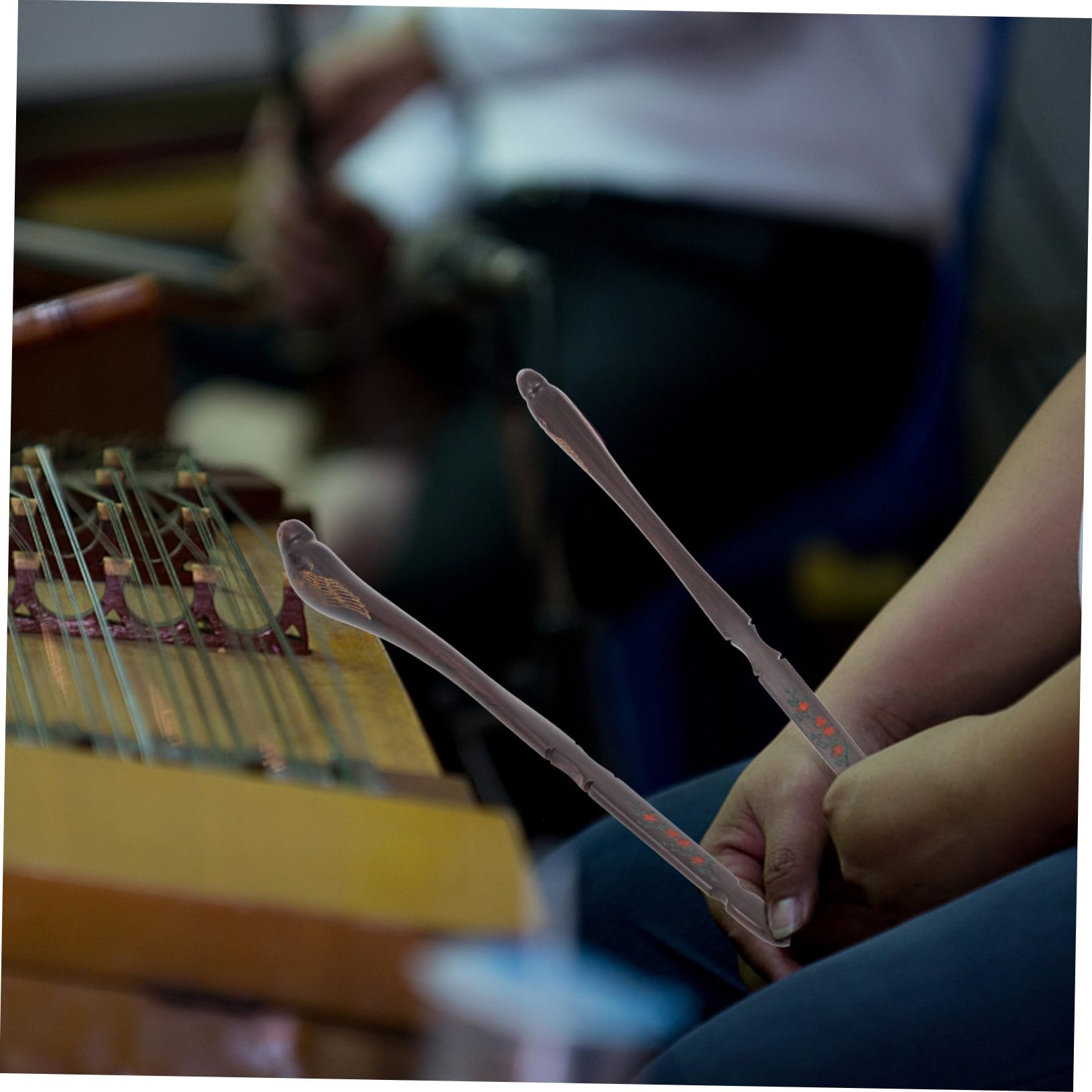 Accessori Professionali in Ebano Nero per Dulcimer Set di Martelletti a Forma di Piccolo Animale con Secchiello Lisci ed Efficienti per Strumenti Dulcimer