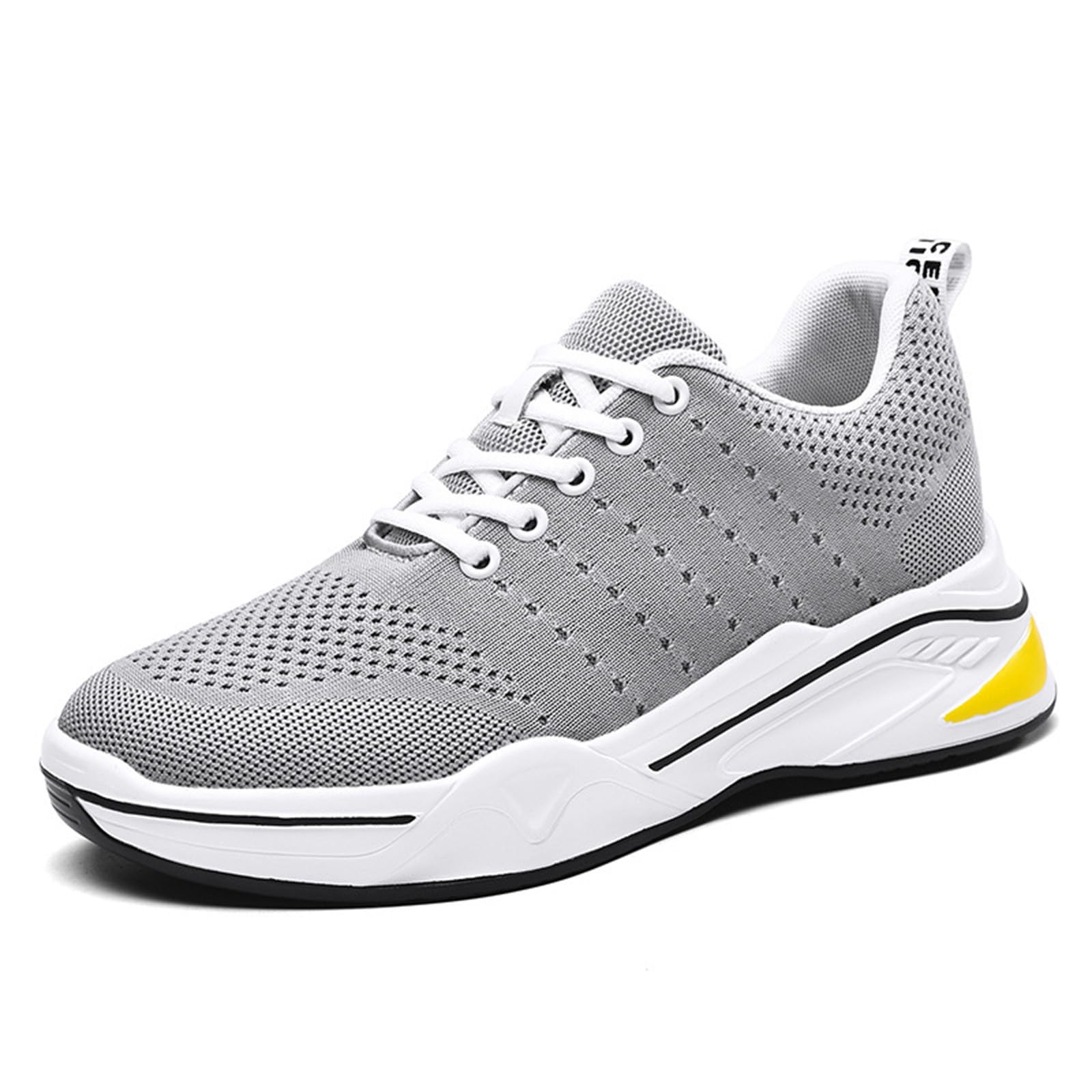 Générique Scarpe da ginnastica da uomo con tacco invisibile 4/6/8/10 cm Taller comode da tennis e da corsa in rete con lacci leggeri traspiranti da uomo, scarpe alla moda sportive