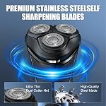 Têtes de Remplacement SH30 6-Pack | Compatible avec les Rasoirs Philips Norelco Série 1000, 2000, 3000, Durable, Mise à Niveau à Double Lame