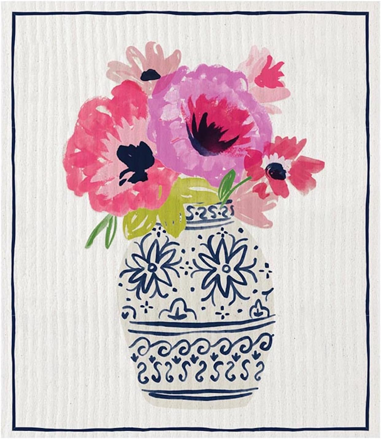 SBDS Swedish Dish Cloth Washable Reusable, 7" x 7.75", Plaid image 3