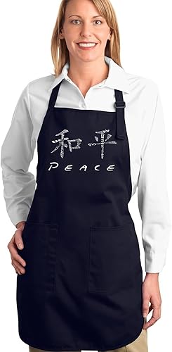 LA POP ART Word Art Apron - Chinese Symbol for Peace in Different Languages Word Art