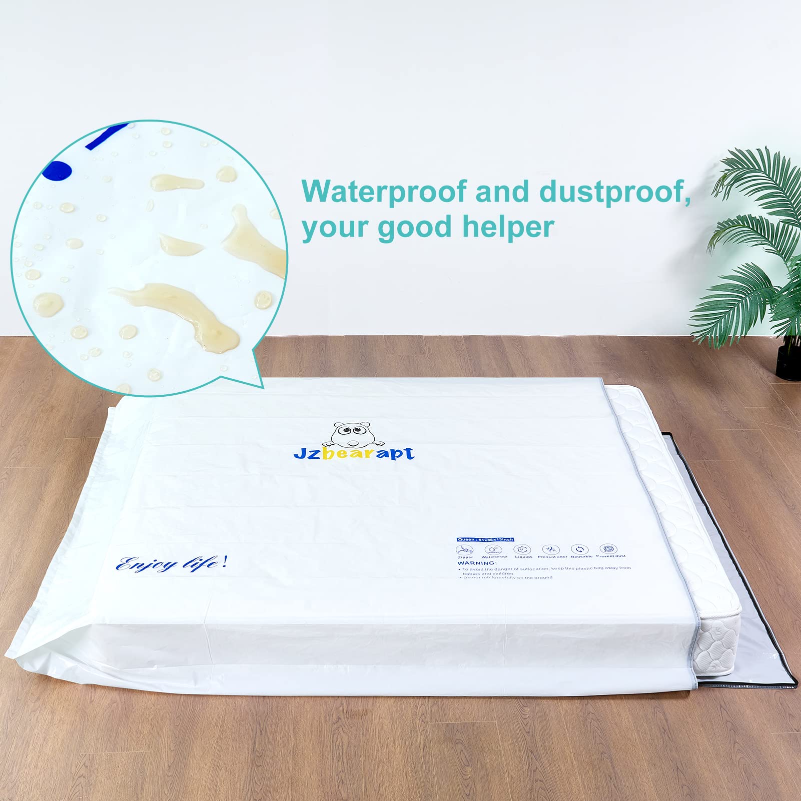 Mattress Bags For Moving And Storage Of Full, Zipper