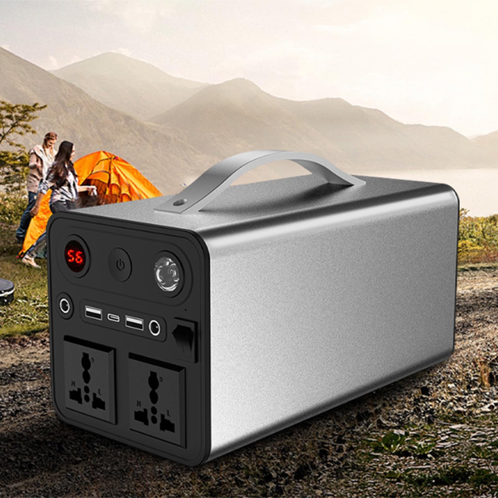 Station d'alimentation Portable 300 W 90 000 mAh pour Camping, Aventure en Plein air, Voyage, Ordinateur Portable avec Alimentation de Secours pour l'extérieur
