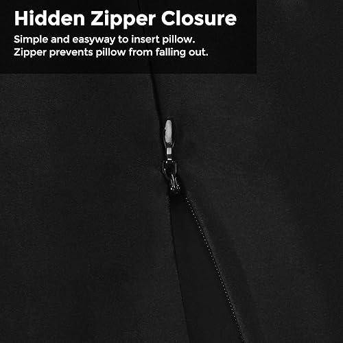 Miniatura 6 de Funda de almohada de seda para cabello y piel, 100% seda de morera, tamaño Queen con cremallera oculta, fundas de almohada de seda pura suave de 19