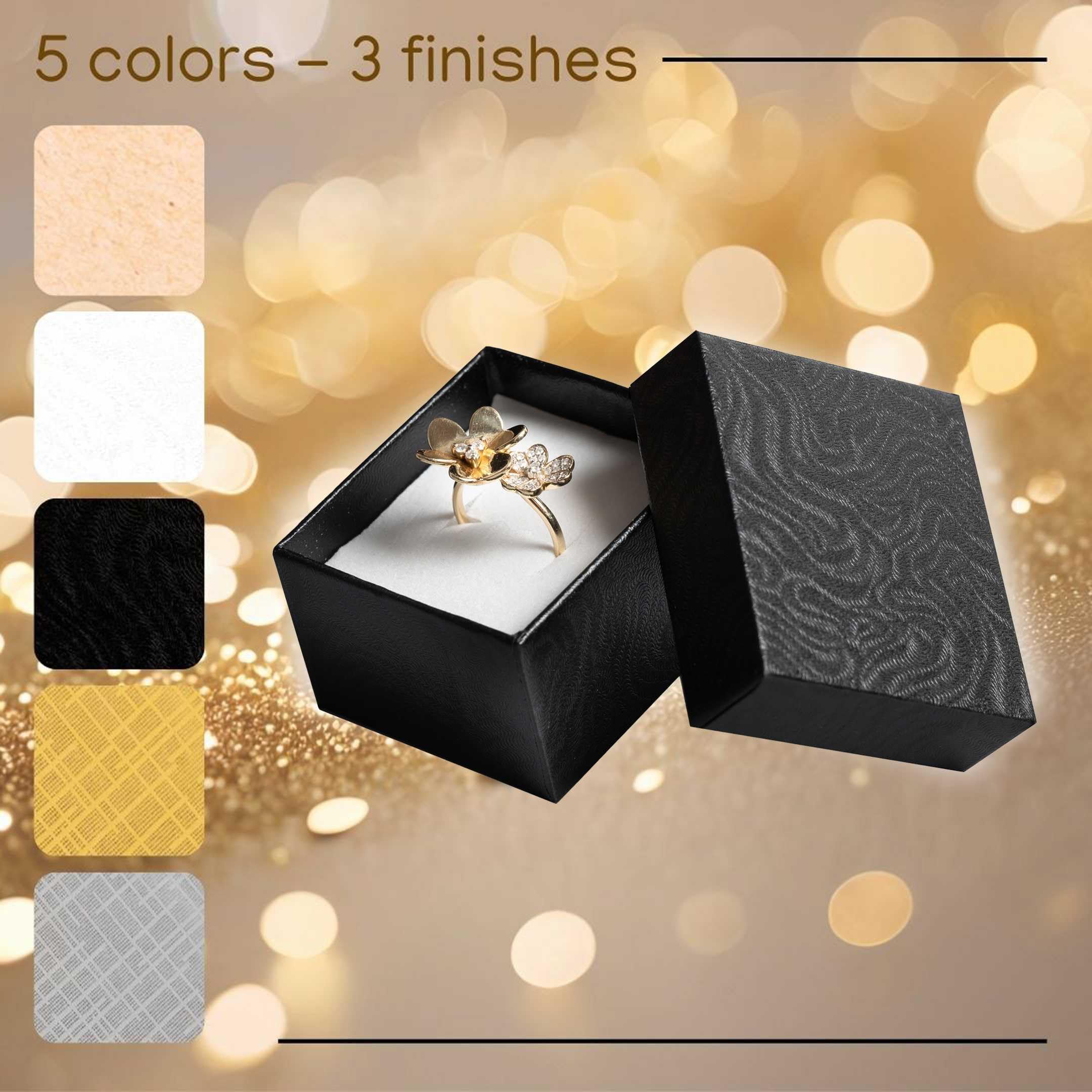 Amazon.co.jp: Prestige & Fancy ジュエリーギフトボックス 50個パック