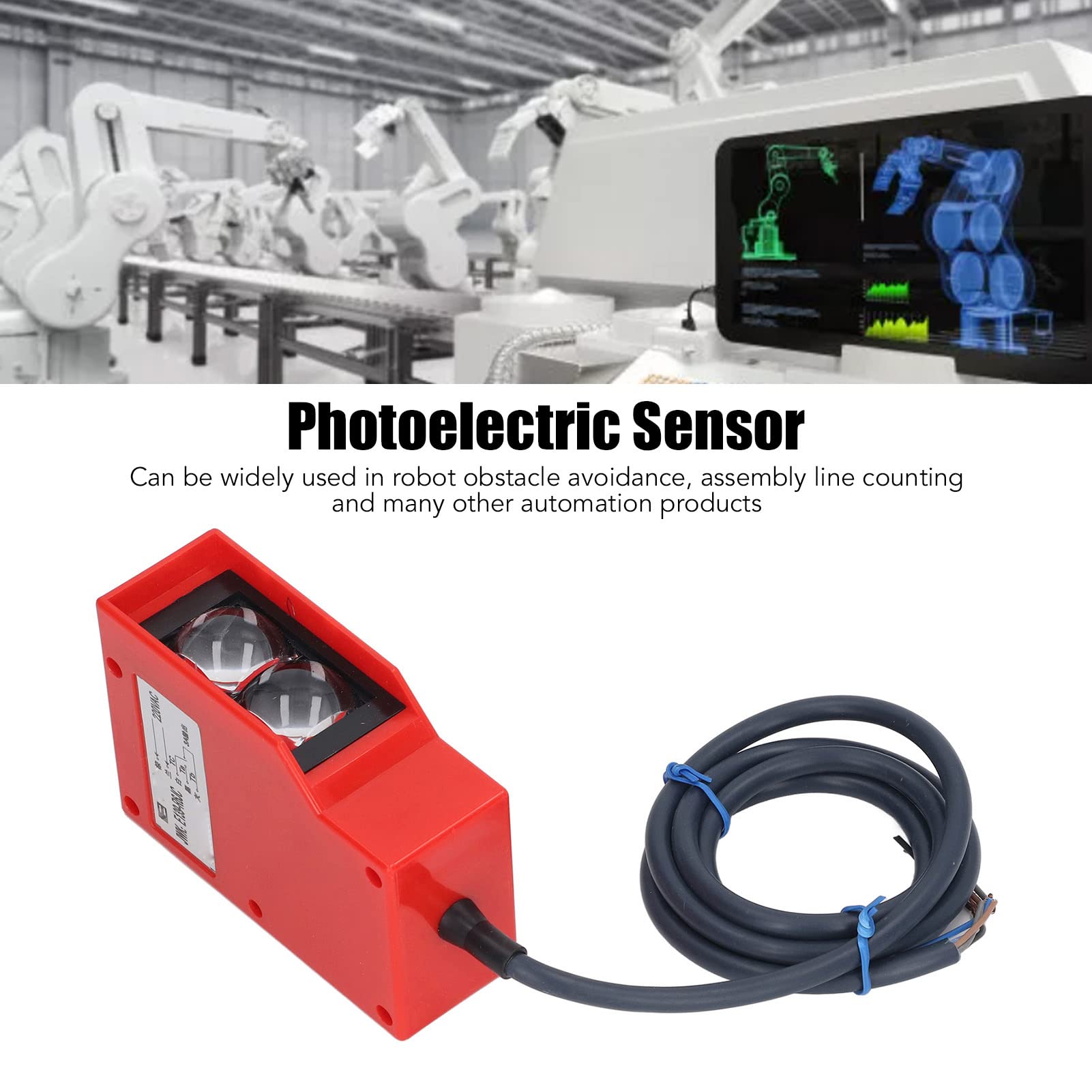 AC220V Lichtschranke IP54 Schutz 6M Reichweite Diffuse Reflexion Lichtschranke Hindernisvermeidungssensor
