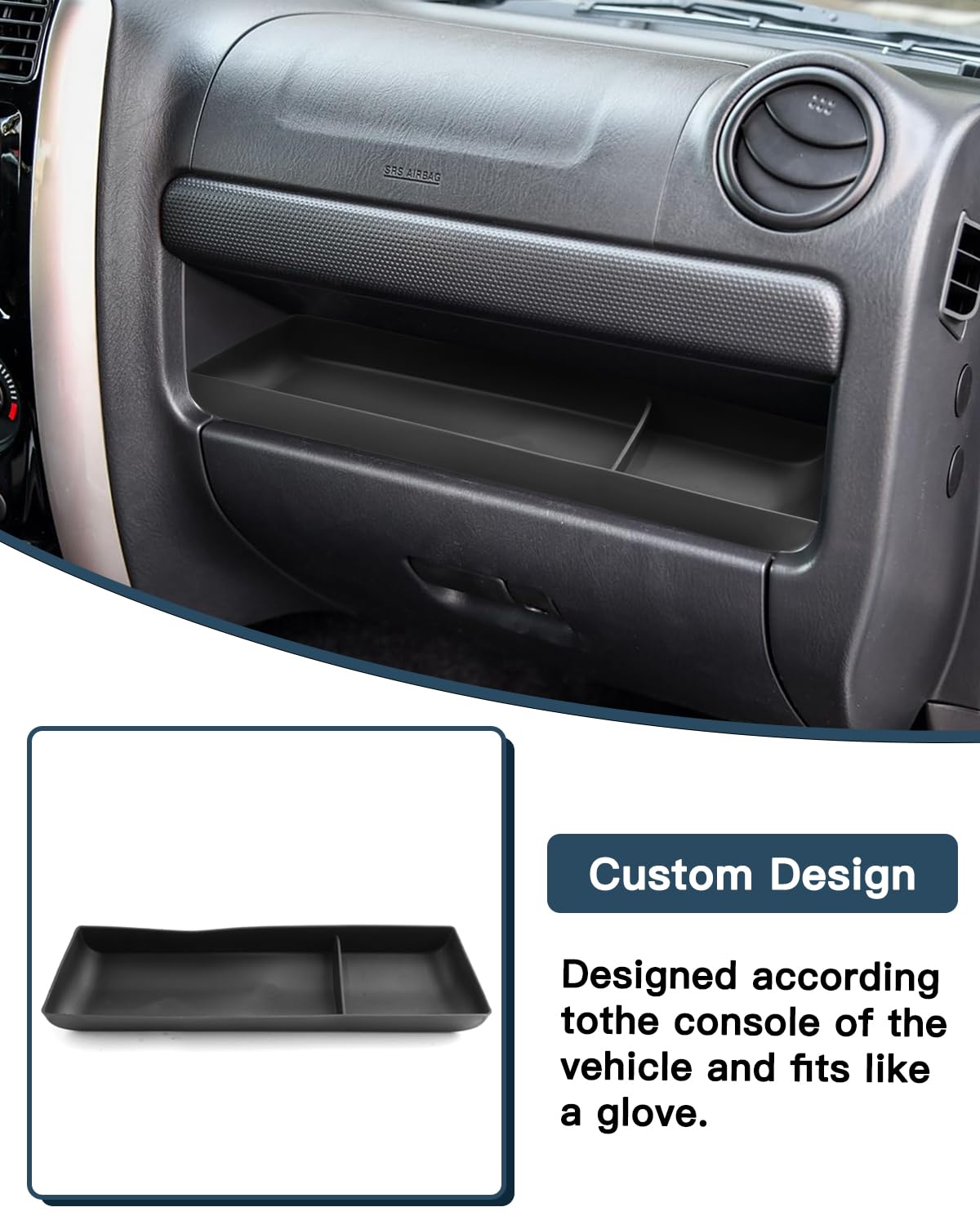 Ruiya Compatibile con Suzuki Jimny JB23 JB33 1998-2018 Portaoggetti Organizer, Console Centrale Posteriore Portaoggetti Consolle Vano Contenitore Portaoggetti Jimny Accessori