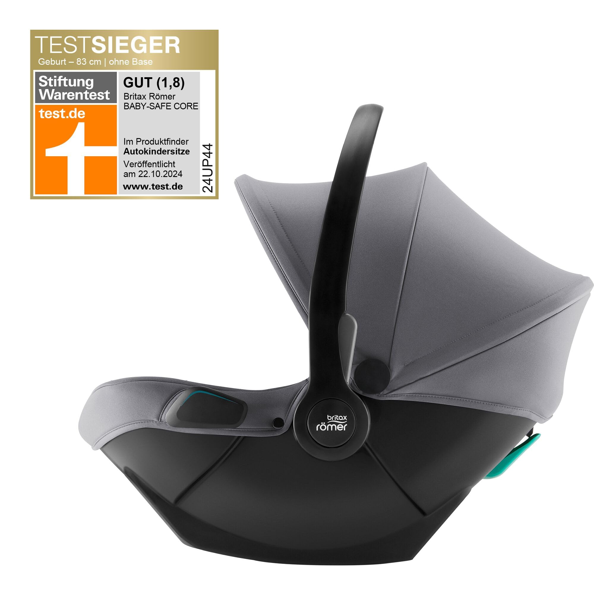 BRITAX RÖMER portabebés BABY-SAFE CORE, silla de coche para bebés desde el nacimiento hasta los 83 cm (15 meses), Frost Grey