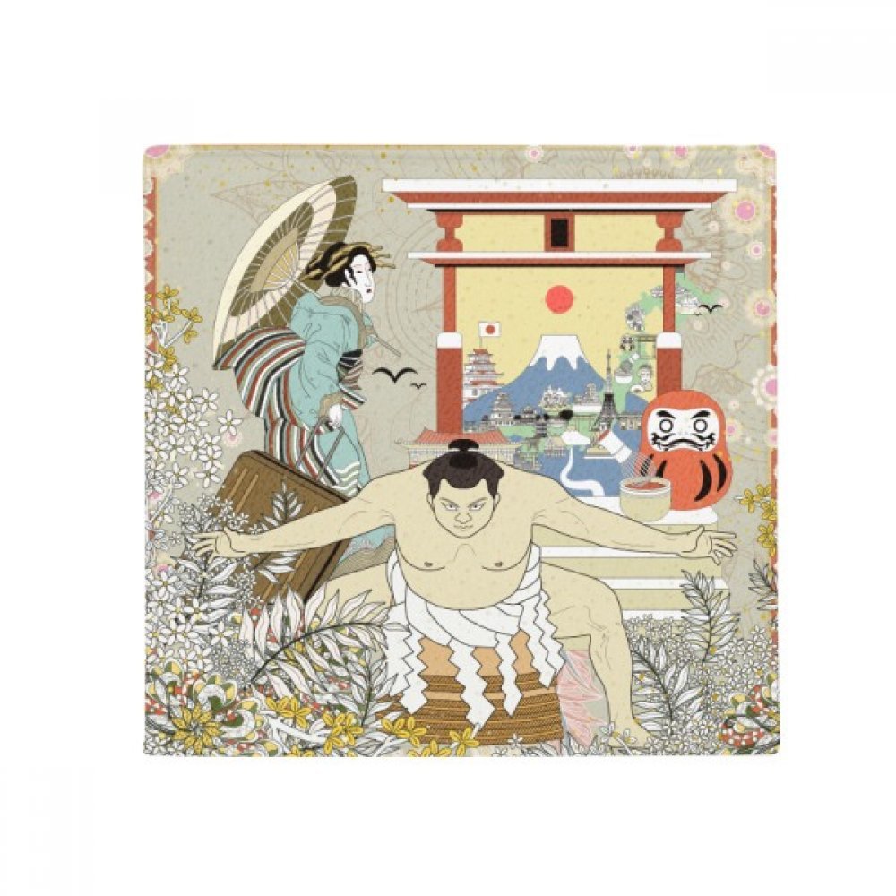 Tapis ukiyo-e japonais de cuisine anti-dérapant contre les glissades
