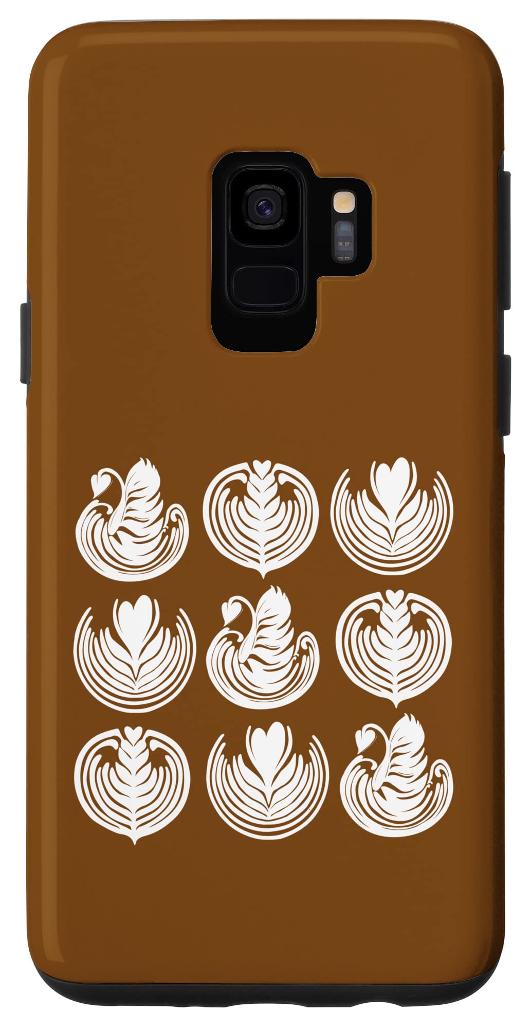 Amazon.co.jp: Galaxy S9 コーヒーラテアート スタックチューリップ  