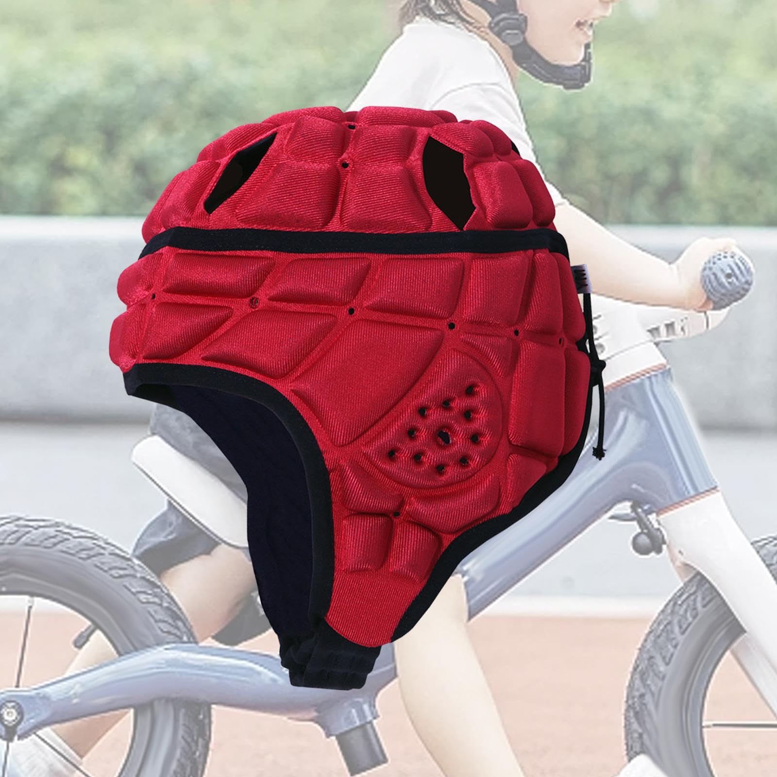 Casque de Rugby pour Enfants, Couvre-Chef de Football, Protection de Tête Souple et Rembourrée, Casque de Sport pour Jeunes Enfants