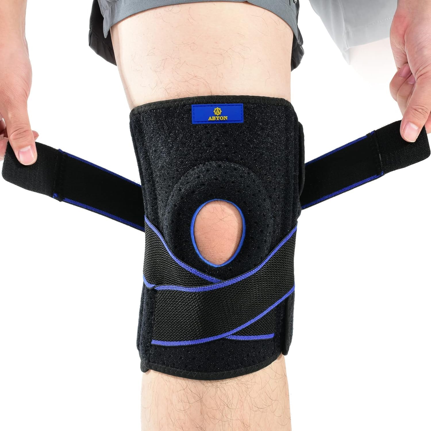 ABYON Knee Brace, Knee Support For Men And Women With Side Stabilizers - View #6