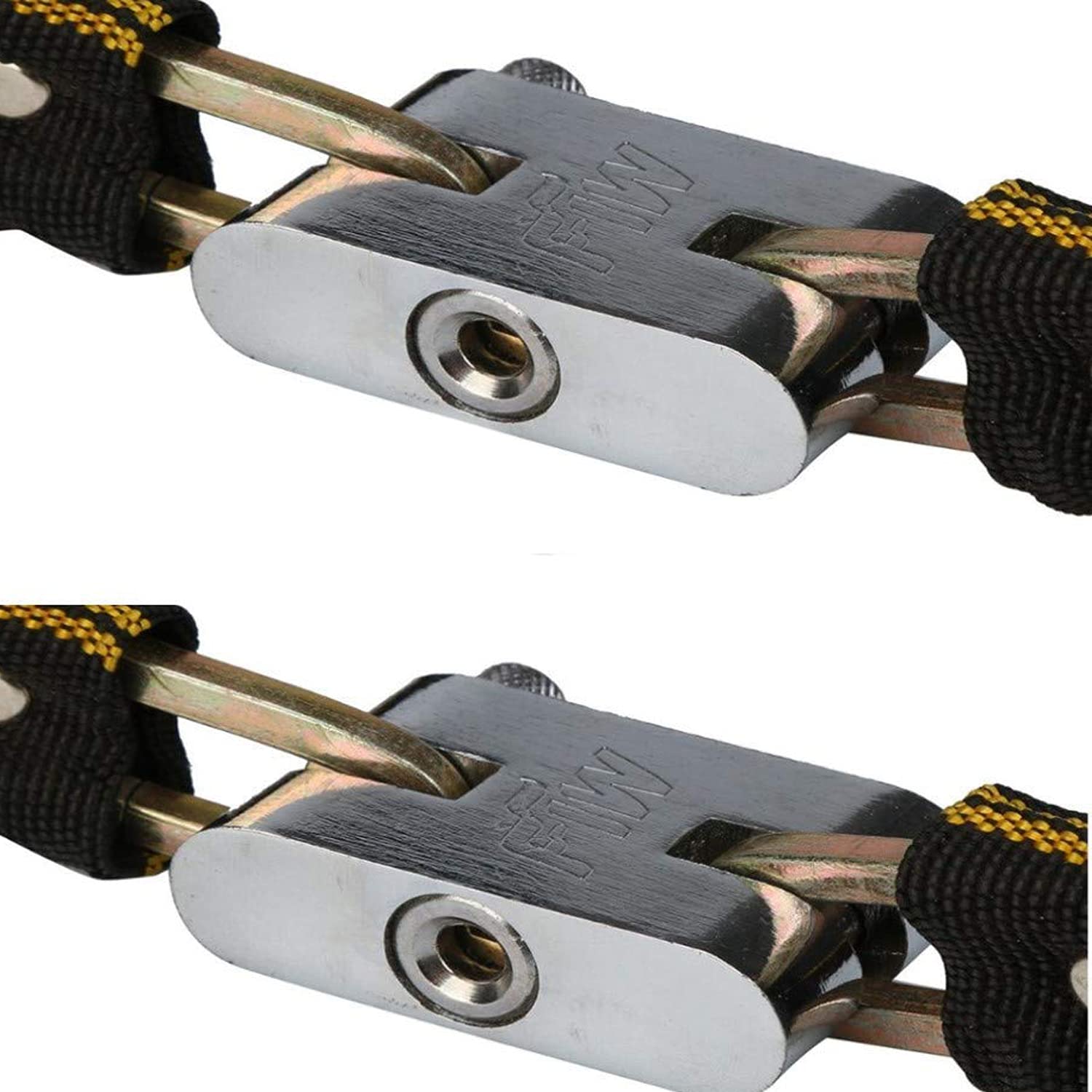 ROLLYWARE™ Indias Heavy Duty Combo 1+1 Chain Lock Helmet Lock for Bike, Motorcycle, Cycle, Door, Gate, Fence, Grill Luggage Lock Device (Combo Chain Lock with 3 Keys Anti-Theft) { Set of 2) (B07L3RD3ND) Amazon Price History, Amazon Price Tracker