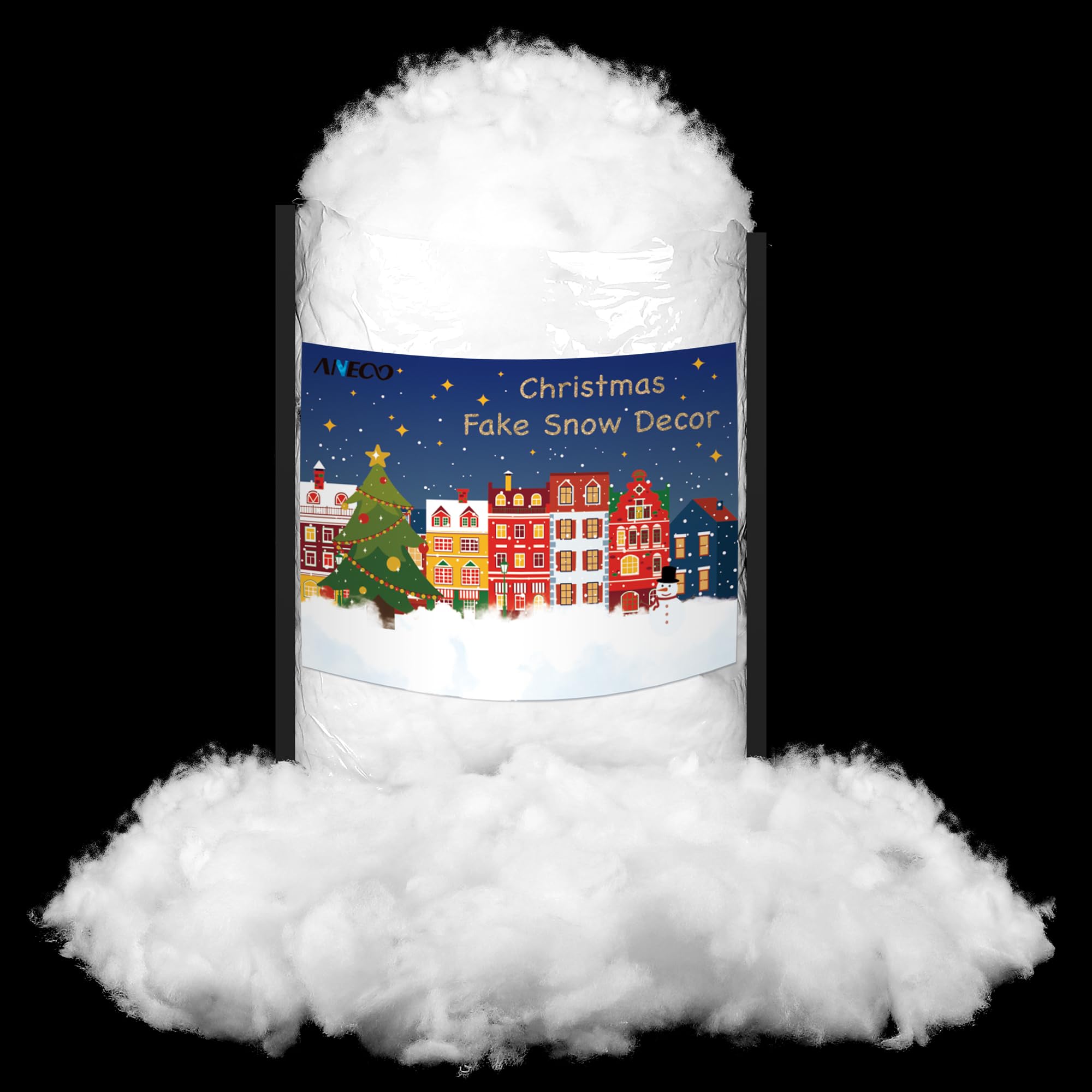 ANVAVOArtificial Christmas Snow Fluffy Fake Snow for Christmas Tree Table Fireplace Decorations Holiday and Winter Decorations for Home (12 Ounces)