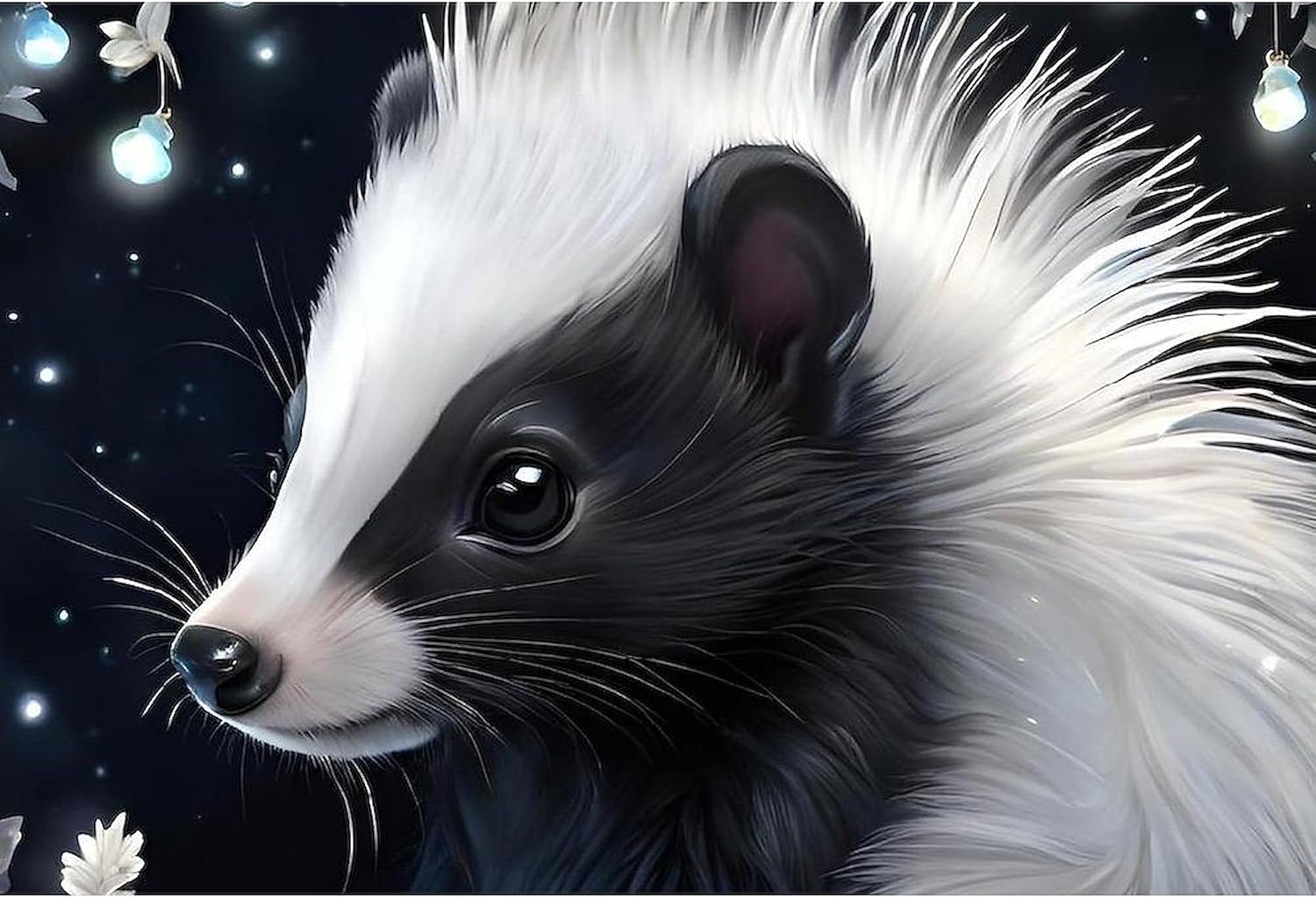 CafePress Cute Baby Skunk Large Zipper Toiletry Pouch, 12.5" x 8.5"