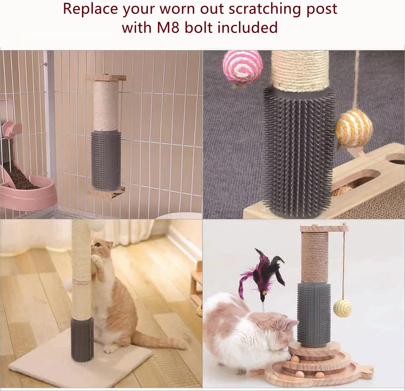 review 2-Pack Cat Tree Tower Replacement Parts Post 15.7