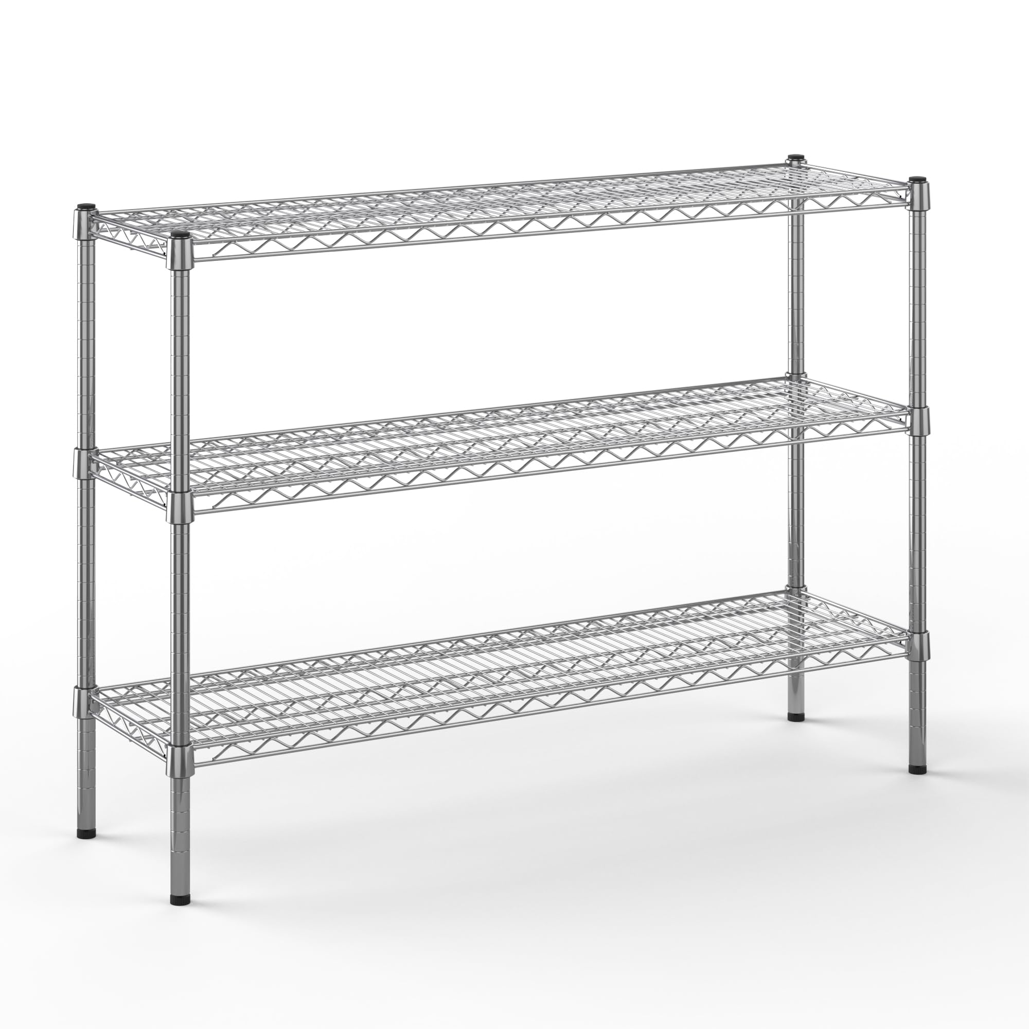 Regal Altair 14" Deep x 48" Wide x 34" Height Wire Shelving Kit | 3-Tier | NSF Commercial Storage Rack Unit