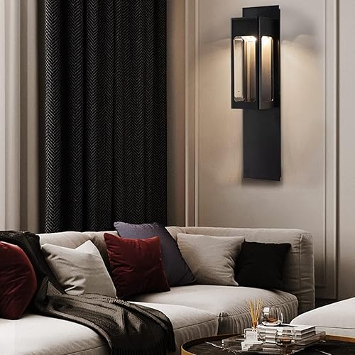 Miniatura 4 de Apliques de pared, lámpara de pared al aire libre, moderna puerta exterior, lámpara de inducción LED, aplique de pared, aplique de pared de metal en